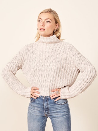 La Ligne X Reformation Never-Let-Me-Go Sweater in Cream