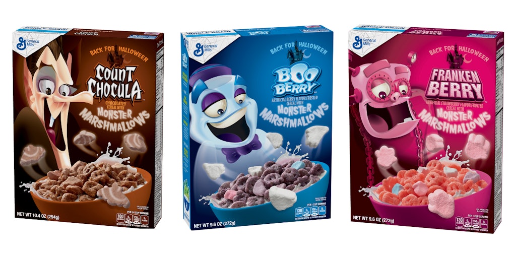 General Mills’ Monster Cereals Are Here Just In Time For A Spooky