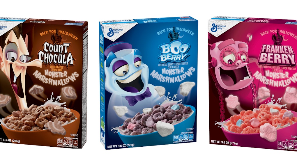 General Mills' Monster Cereals Are Here Just In Time For A Spooky