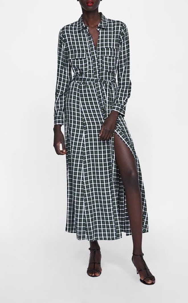 Plaid Shirt Dress