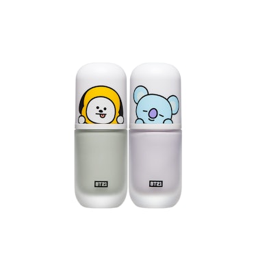  BT21 Tinted Color Bases in "Mint" and "Lavender"