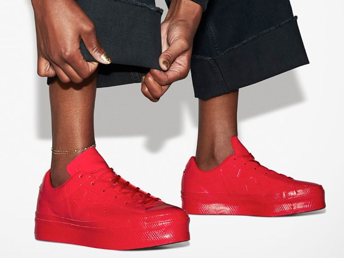 Converse s One Star Platform Patent Sneakers Are 90s Cool In A Shoe