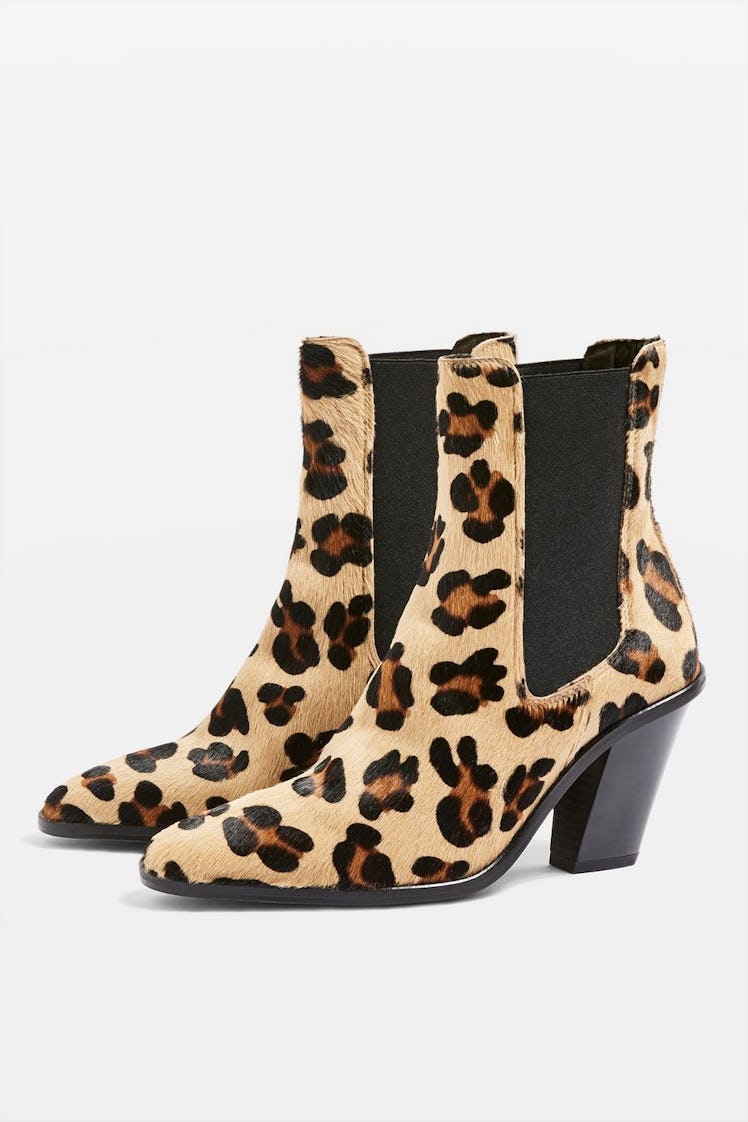 MORTY Leopard Print Ankle Boots 
