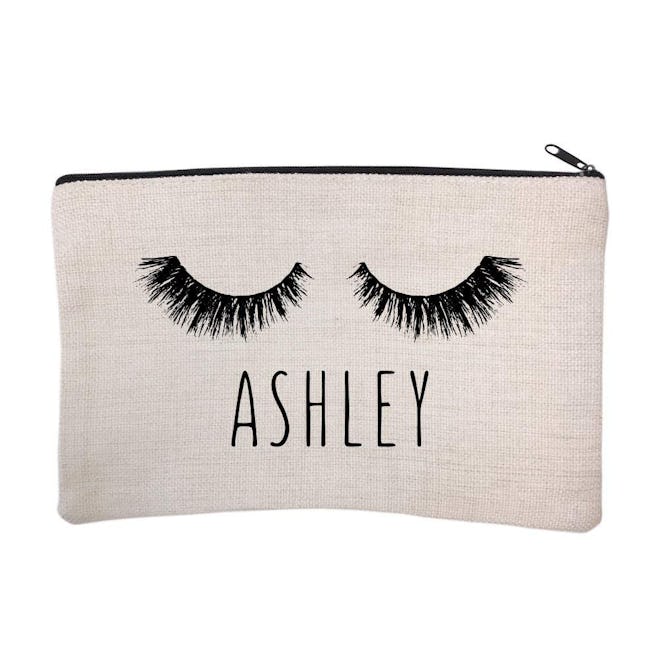 Personalized Eyelash Cosmetic and Makeup Bag