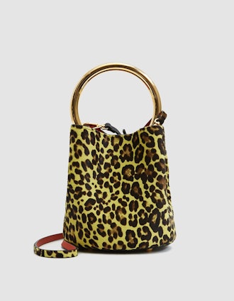 Marni Borsa Leopard Print Bucket Bag