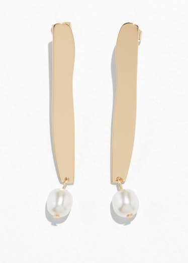 Pearl Pendant Hanging Earrings