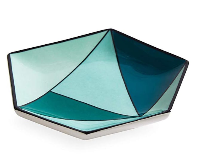Facet Small Decorative Tray in Green