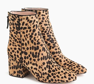 Sadie Ankle Boots In Leopard Calf Hair