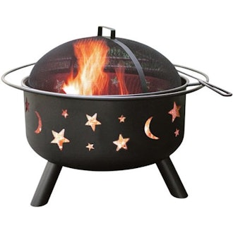 Outdoor Fire Pit, Stars and Moon