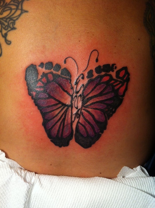 11 Purple Butterfly Tattoos To Honor The Baby You Lost & The Baby You Took  Home