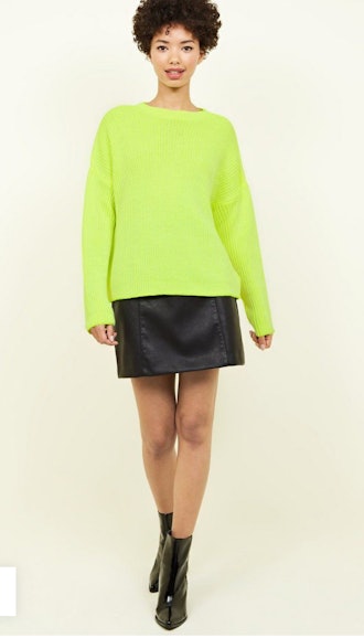 Yellow Slouchy Neon Jumper