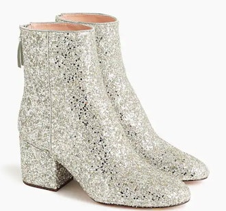 Sadie Ankle Boots In Glitter Medal Bronze