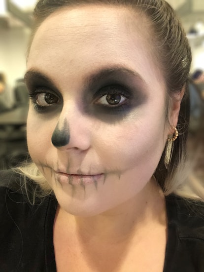 simple skeleton makeup