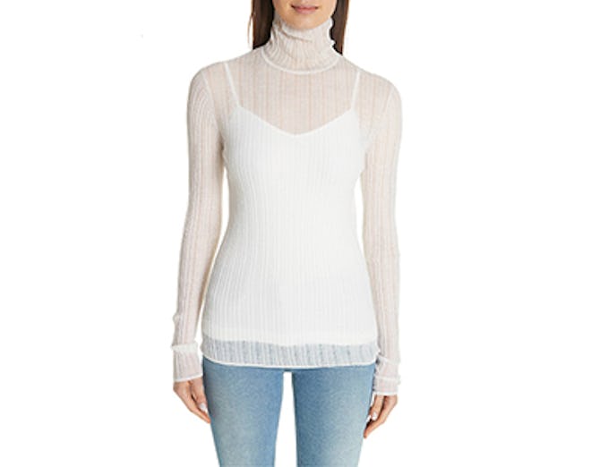 Lory Sheer Turtleneck