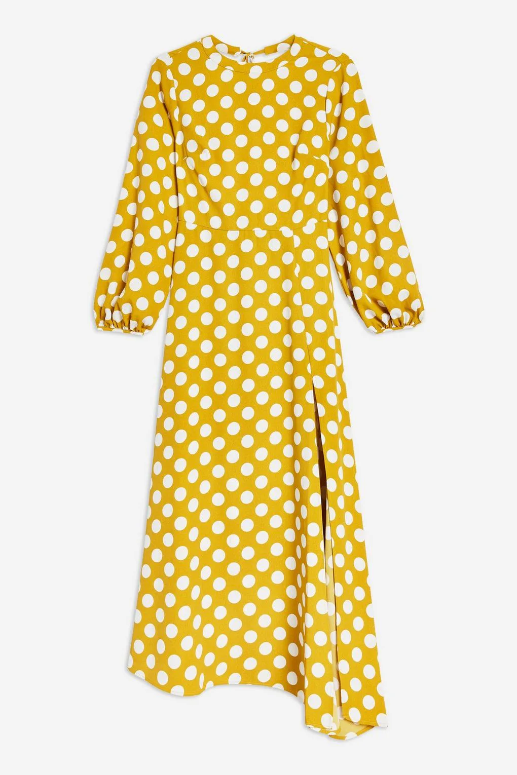 knee length dresses for ladies Rent Topshop Button Down V Neck Tie Front Midi Dress In Polka Dot Print