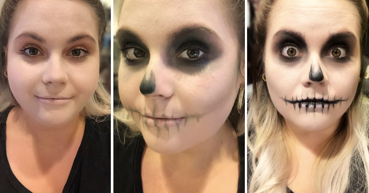 This Easy Skull Makeup Tutorial Is So Simple, A Numskull Could Do It This Easy Skull Makeup Tutorial Is So Simple, A Numskull Could Do It