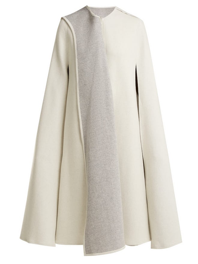 Amunet Draped Wool Cape