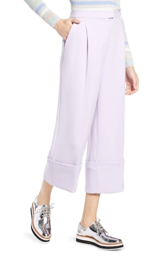 Halogen® x Atlantic-Pacific High Waist Wide Cuff Ankle Pants