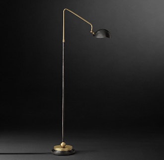 Convessi Floor Lamp in Lacquered Burnished Brass/Bronze