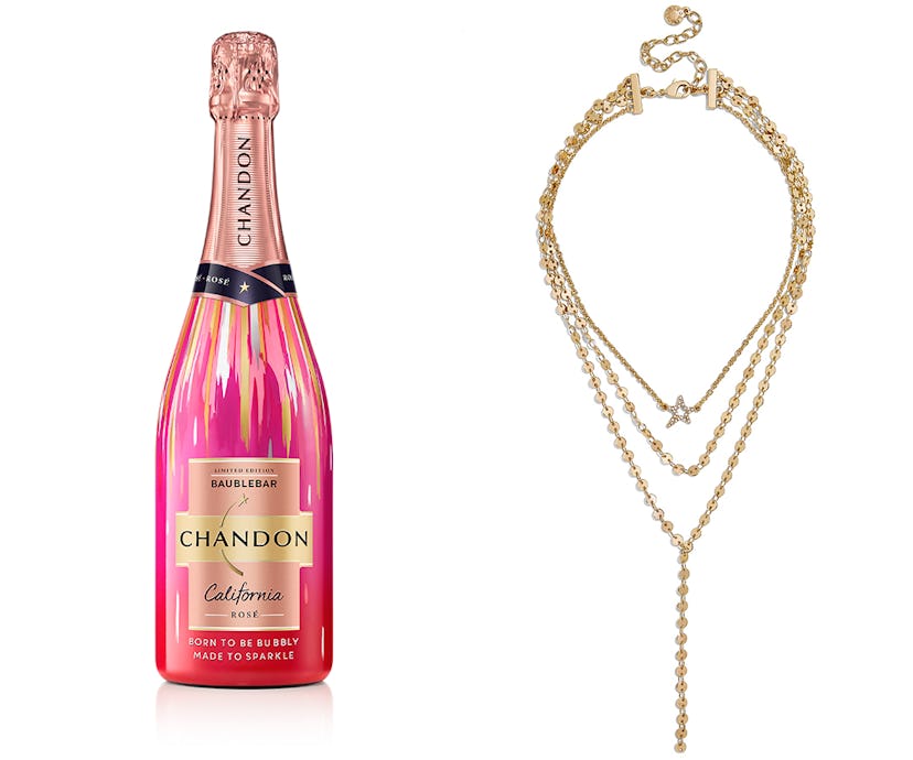 Chandon x BaubleBar Holiday Bottles