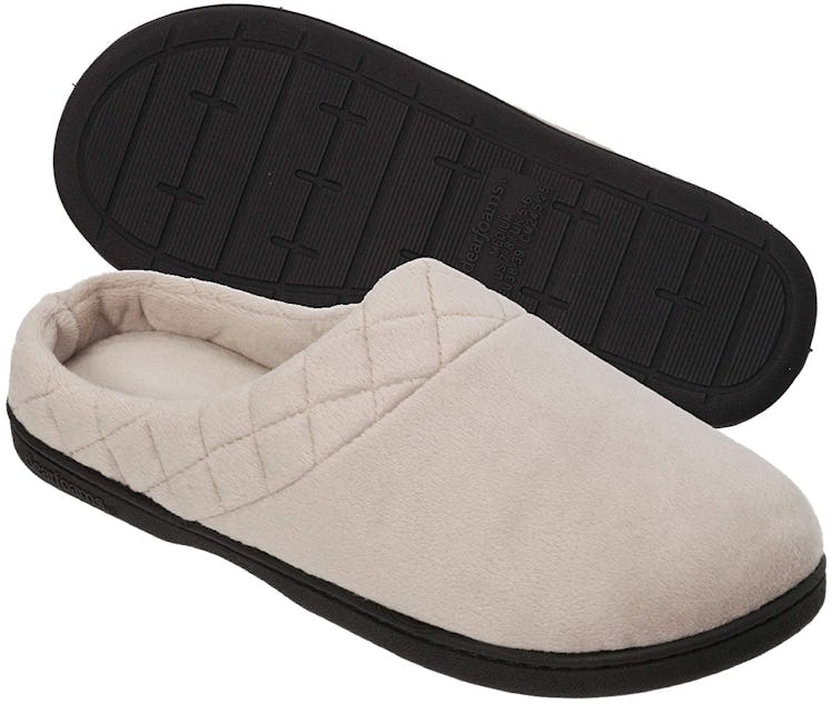 Dearfoams Microfiber Velour Clog Slipper 