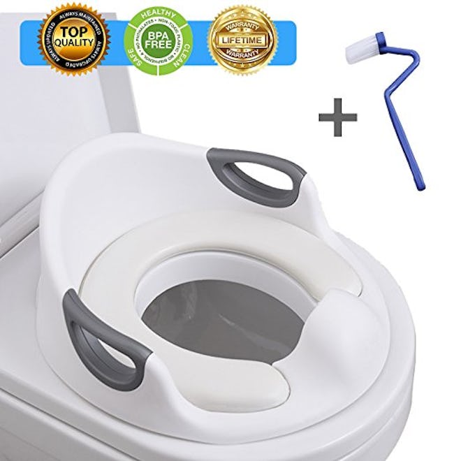 Potty Training Seat With Handles And Backrest