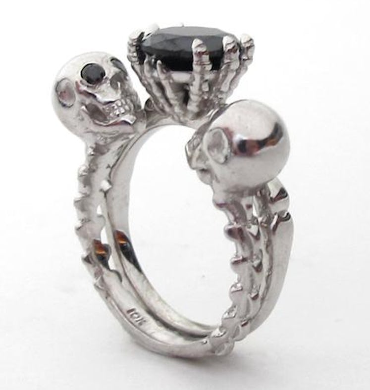 Till Death Do Us Part - Black Diamond Engagement Ring