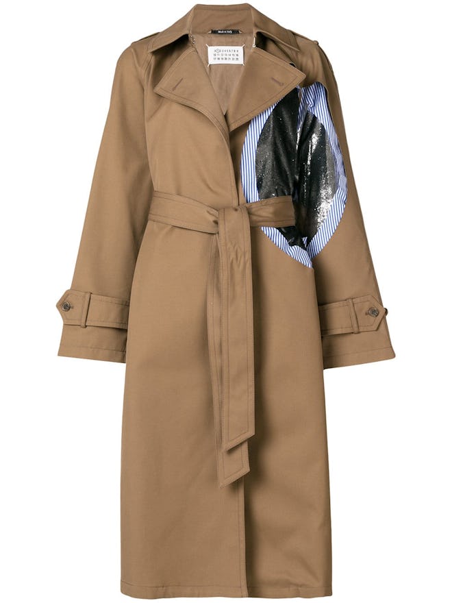 Patch Trench Coat 
