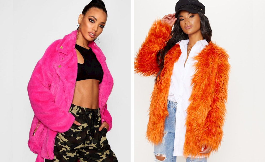 9 Colourful Faux Fur Jackets Under £50 To Keep You Cosy AF This Winter