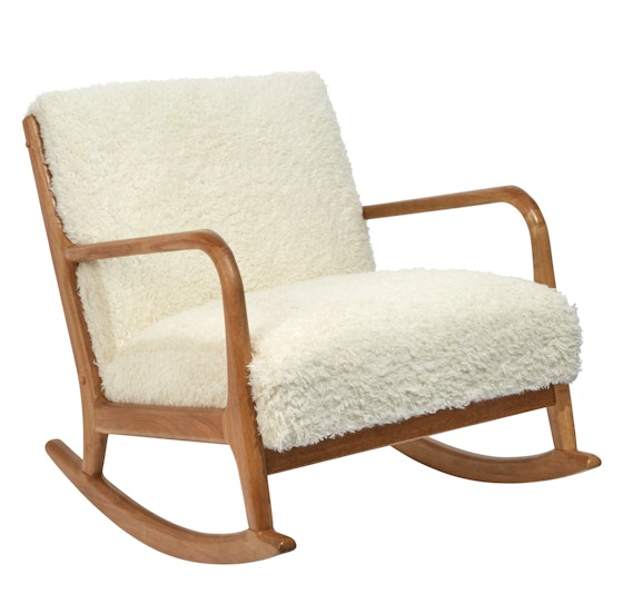 Project 62 Esters Wood Arm Chair Sherpa