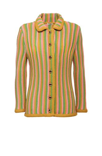 Striped Wool Cardigan 