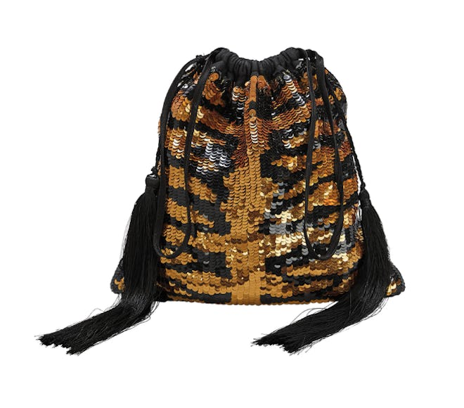 Tiger Sequin Pouch 