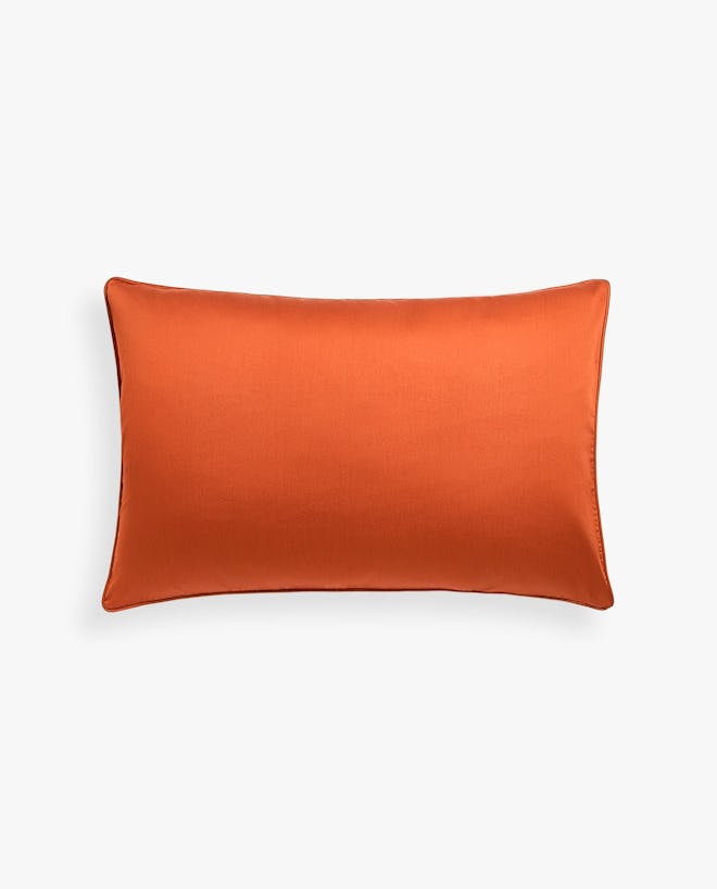 Terracotta Sateen Pillowcase With Piping