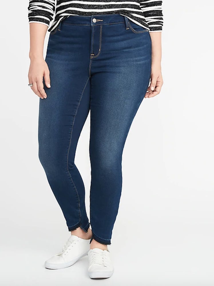 High-Rise Built-In Warm Rockstar Super Skinny Plus-Size Jeans