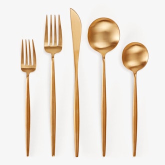 Cutipol Moon Flatware Collection Brushed Gold