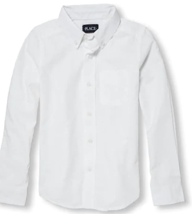 Boys Long Sleeve Oxford Button-Down Shirt