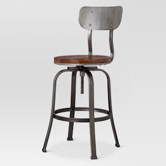 Dakota 29" Backed Adjustable Barstool Pewter - Threshold