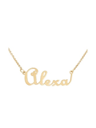 Personalized Script Name With Heart Necklace