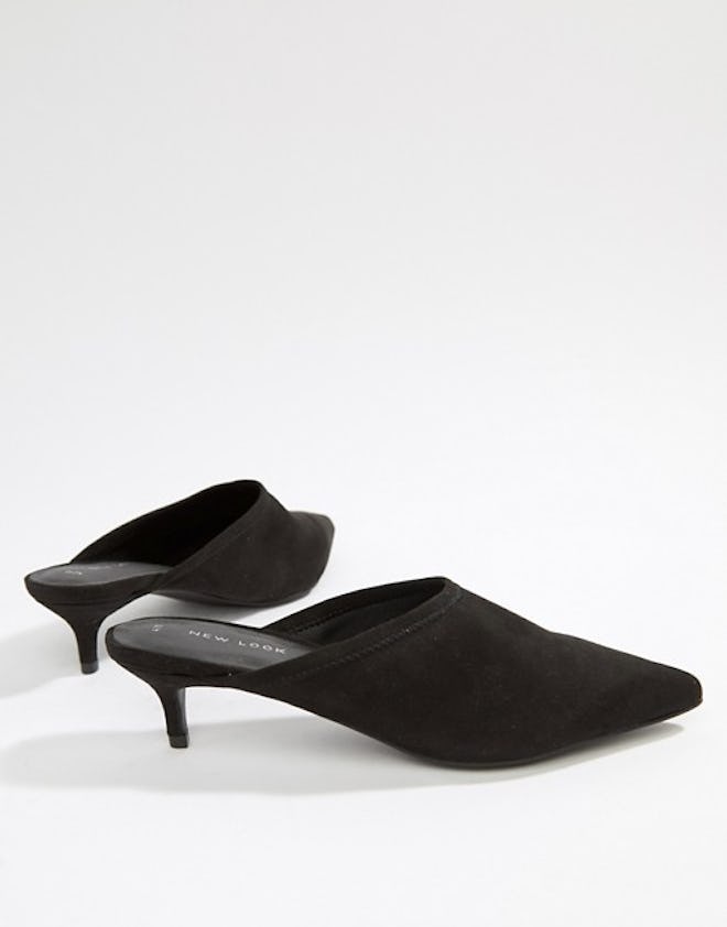 New Look Stretch Pointed Mule