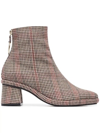 Plaid Ankle Boots