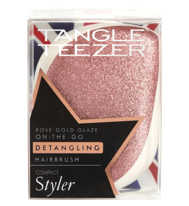  Tangle Teezer compact Styler Detangling Hairbrush Rose Gold Glaze 