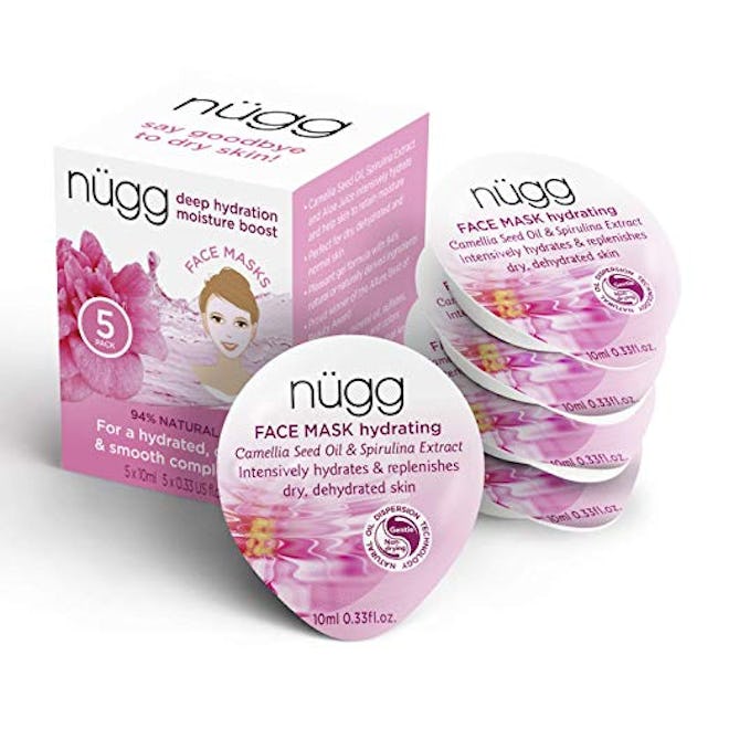 nügg Deep Hydration Moisture Boost Face Mask, 5-Pack