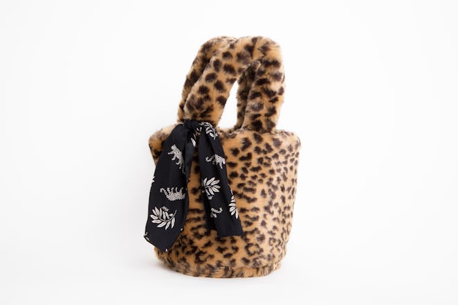 Leopard Faux Fur Teddy Bag