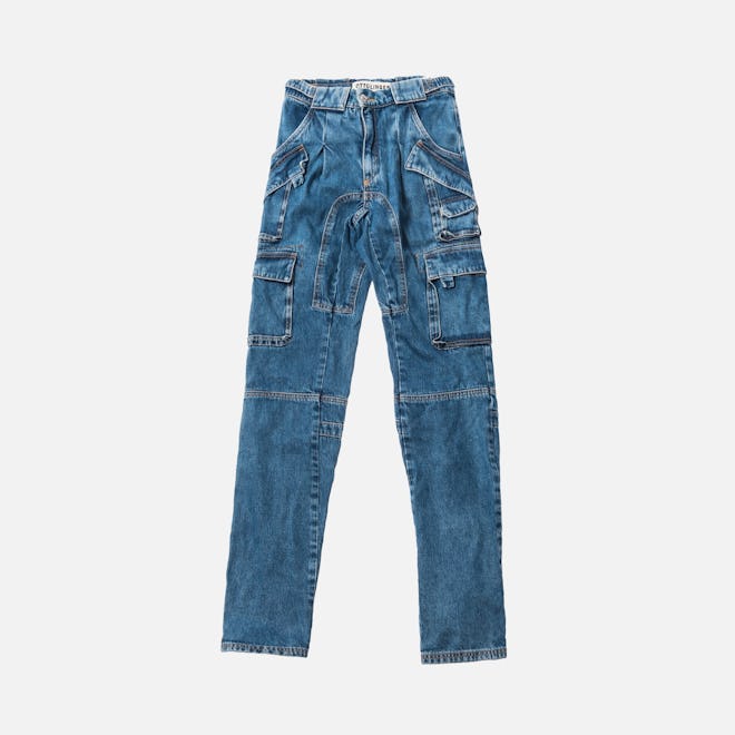 Denim Cargo Pants