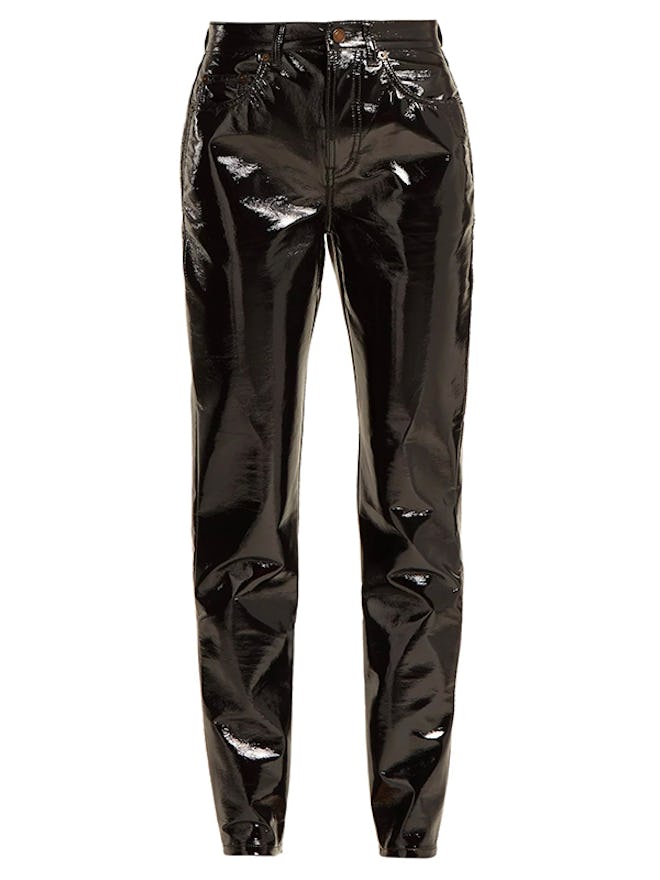 High-Rise PVC Trousers