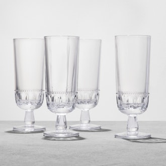 Hearth & Hand with Magnolia Glass Goblet Tall Set of 4 