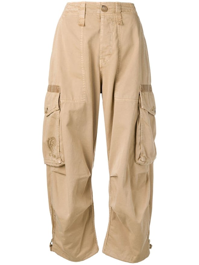 High-Rise Cargo Trousers