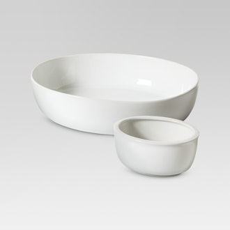 Threshold Chip & Dip Bowl Set Porcelain