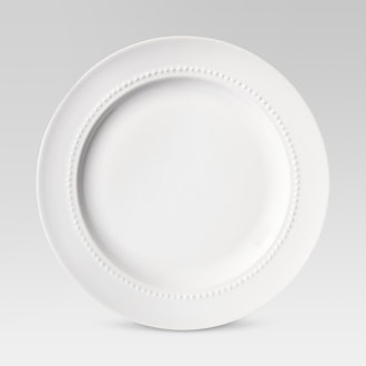 Threshold 8.3" Porcelain Beaded Salad Plate White