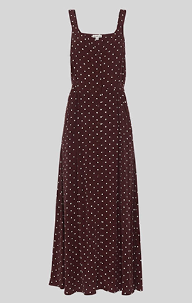 Spot Print Maxi Dress